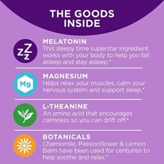 Información Nutricional Ultra sleep 10mg melatonina 60 caps gel