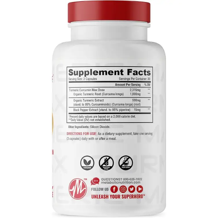 Turmeric cúrcuma 90caps - Imagen 2