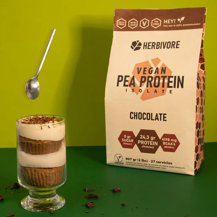 HERBIVORE PLANT BASED PROTEIN CHOCOLATE 29 SRV - Imagen 3