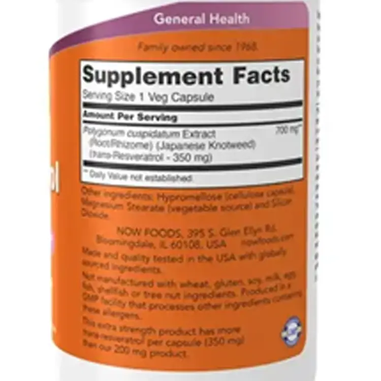 tabla nutricional resveratrol 350