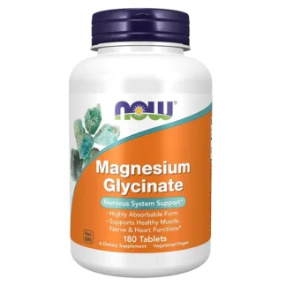 Now Foods Glicinato de magnesio 100 mg 180 tabletas