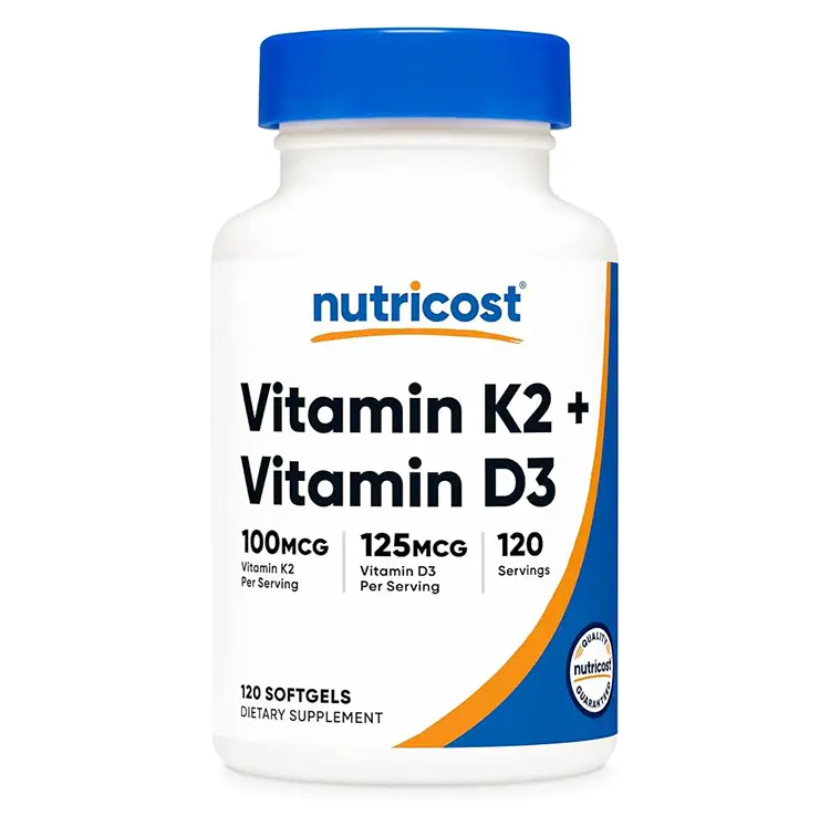 Vitamina D3 125mcg + K2 100mcg 120 Softgels