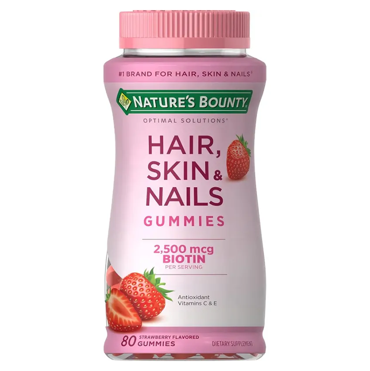 Biotina 2500mg Gomitas Fresa 80 Und