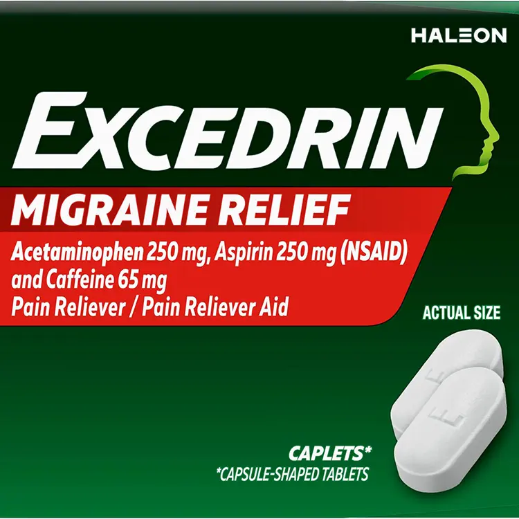 Excedrin Comprimidos de Alivio de Migraña 1 Caja